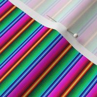 Mexican Blanket Serape Southwest Stripe Brights- micro scale