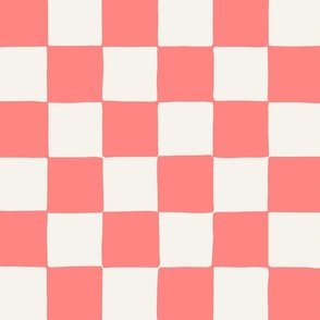 jumbo // Retro Checker Checkerboard in Hot Pink