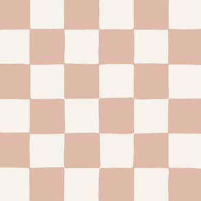 jumbo // Retro Checker Checkerboard in Pink Shell