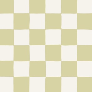 jumbo // Retro Checker Checkerboard in Light Green Lettuce