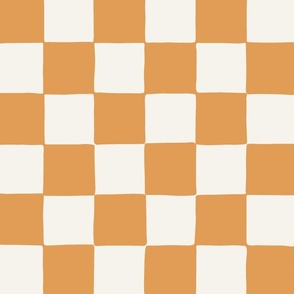 jumbo // Retro Checker Checkerboard in Terracotta