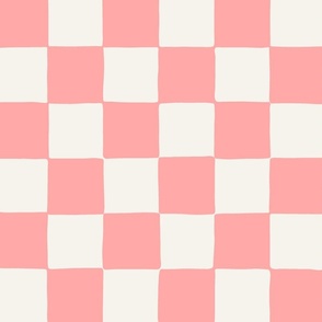 jumbo // Retro Checker Checkerboard in Bubblegum Pink