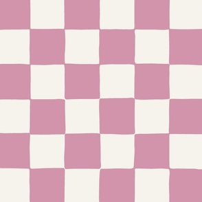 jumbo // Retro Checker Checkerboard in Orchid Mauve