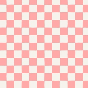 Medium // Retro Checker Checkerboard in Bubblegum Pink