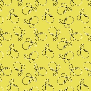 LEMON LINES ON YELLOW