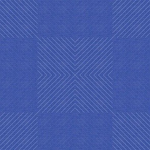 Geo Fabric Texture - Indigo / Medium