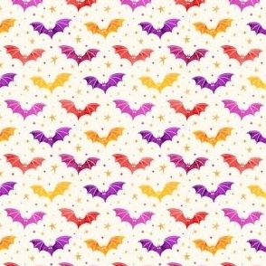  Watercolor Bats Confetti Micro