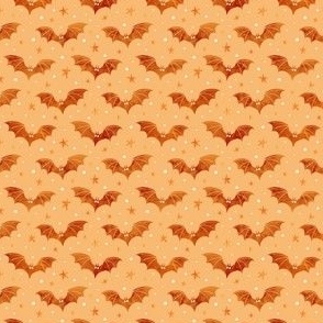  Watercolor Bats Orange Micro