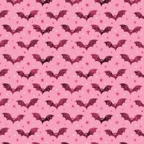  Watercolor Bats in Pink Micro