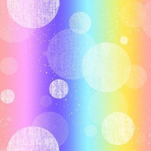 Planetar Dots -  rainbow gradient stripes