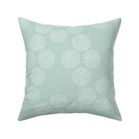 Boho Dots on Light Mint / Large