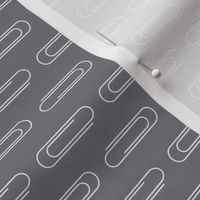 Paper Clips on Iron Grey
