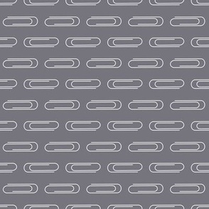 Paper Clips on Iron Grey