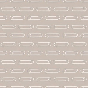 Paper Clips on Taupe