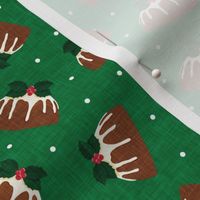 figgy pudding - Christmas pudding - green - LAD21
