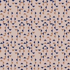 Triangle Maze beige small