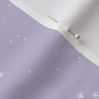 Minimalist snowy night winter wonderland snow winter nights and crystal dreams boho delicate boho nursery design white on lilac purple