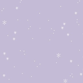 Minimalist snowy night winter wonderland snow winter nights and crystal dreams boho delicate boho nursery design white on lilac purple