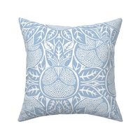 Pomegranate Block Print - Sky Blue - Large repeat