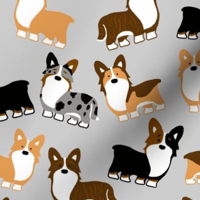 Corgi fabric