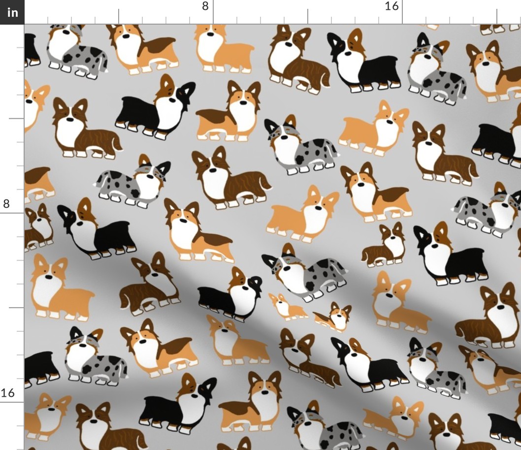 Corgi fabric