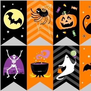 Classic Halloween Scenes Bunting