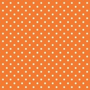 Ditsy Duotone Orange Polka Dot