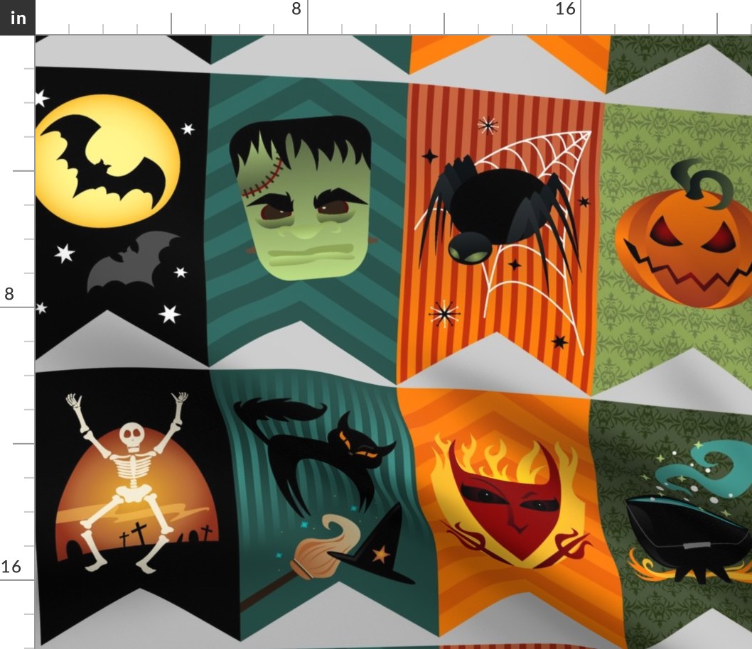 Halloween Bunting - Dark Elements