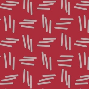 370 - Cool red organic strokes coordinate - 100 Patterns Project:jumbo scale for wallpaper, home décor, bed linen, soft furnishings