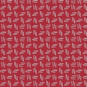 370 - Cool red and soft grey organic strokes non directional coordinate - 100 Patterns Project; large scale for wallpaper, home décor, bed linen, soft furnishings