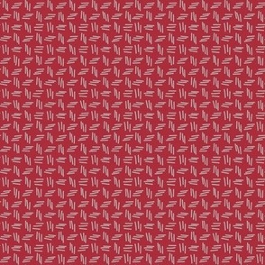 370 - Cool red and soft grey organic strokes non directional coordinate - 100 Patterns Project; small scale for kids apparel, home décor, pet accessories, soft furnishings