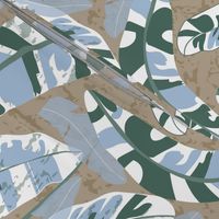 abstract camouflage leaves