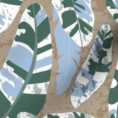 abstract camouflage leaves