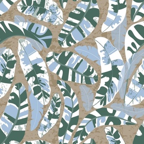 abstract camouflage leaves