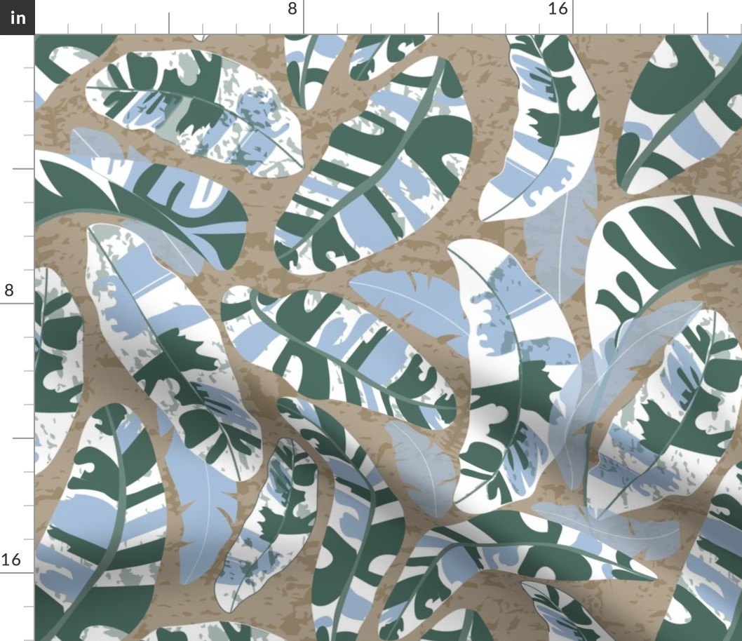 abstract camouflage leaves