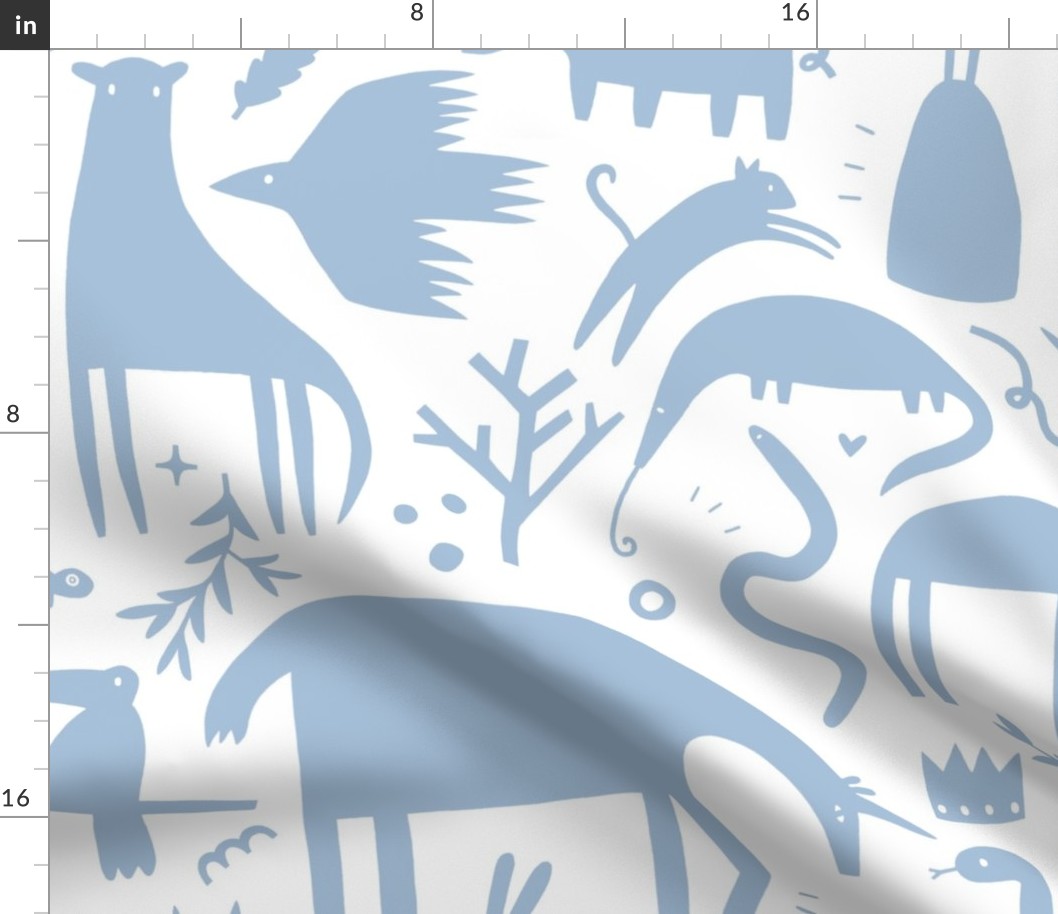 blue animal cutouts 