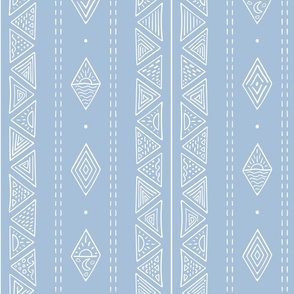 Nature and Adventure Print in Calm Sky Blue 