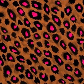 Wild Cat Pink and Burnt Orange