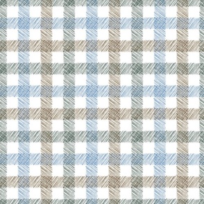 Painted Plaid - Calm - Reduced Scale