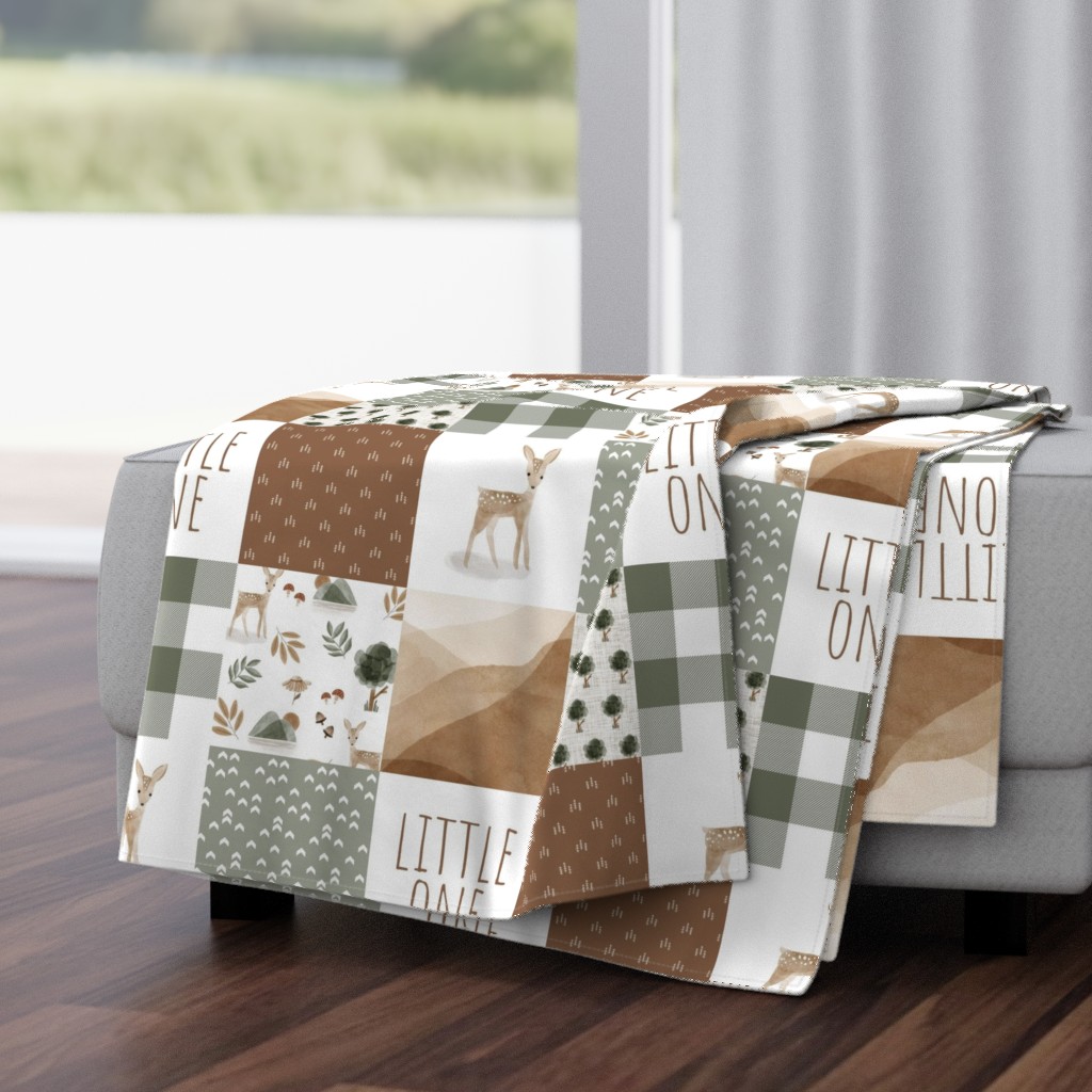 fawn woodland patchwork