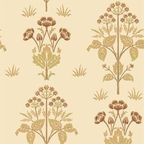 William Morris Meadow Sweet Old Gold SMALL Scale