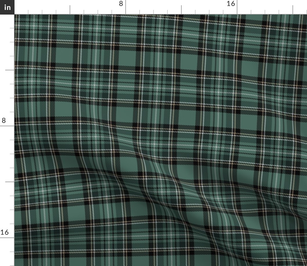 ★ PINE GREEN TARTAN L ★ Royal Stewart inspired / Large Scale (4" on fabric, 6" on wallpaper) / Collection : Plaid ’s not dead – Classic Punk Prints 