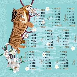 2024 Leap Year Calendar- Water tigers
