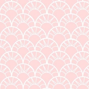 Lotus Blossoms Pink Outline