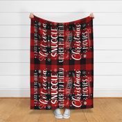 36 x54 inches Drink Cocoa, Snuggle Under My Minky Christmas Movies