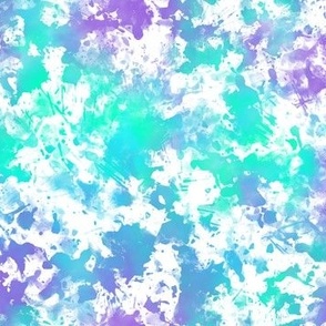 Abstract Purple Blue Mint