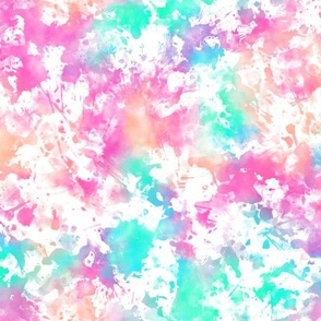 Abstract Pink Purple Coral Mint