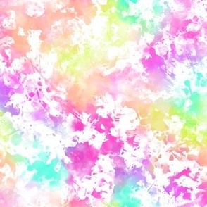 Abstract Spring Rainbow with Stars