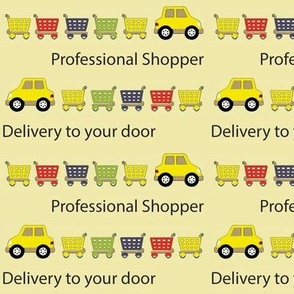 Professional shopper delivery yellow