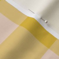 Yellow and cream Gingham | Jumbo Large Scale